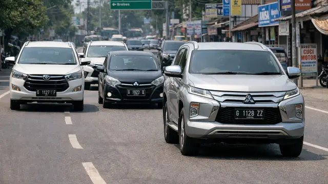 Ilustrasi kendaraan plat G (Foto: ChatGPT)