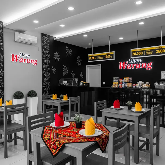 Desain Interior Warung Makan Tradisional yang Tetap Eye-Catching dan Instagramable