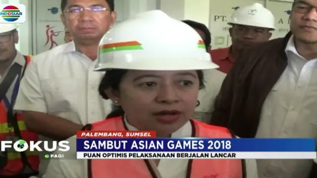 Tinjau Venue Asian Games 2018 di Palembang, Menteri Puan Optimistis Persiapan Selesai Bulan Ini