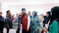 Mensos Saifullah Yusuf meninjau langsung persiapan MPLS di Sekolah Rakyat Menengah Pertama 8 Abiyoso, Kota Cimahi, Jawa Barat pada Sabtu, 12 Juli 2025.