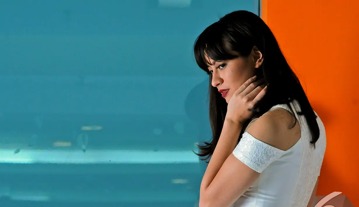 Selain menjadi model, Vicky Monica terlibat dalam film layar lebar ‘Pupus’ dan ‘Mengejar Malam Pertama’. Foto diambil pada Senin (1/12/2014). (Liputan6.com/Faisal R Syam)