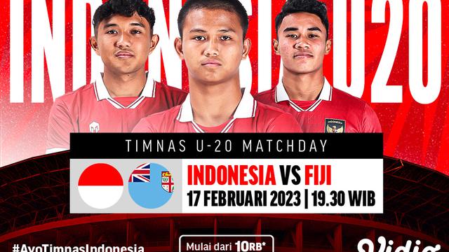 Jadwal Live Streaming Timnas Indonesia Vs Fiji di Vidio, Jumat 17 febaruari 2023