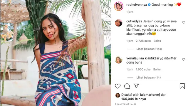 Rachel Vennya Diminta Klarifikasi Setelah Dituding Tak Jalani Karantina Hingga Usai Sepulang dari Amerika Serikat. (instagram.com/playitsafebaby)