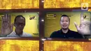 General Manager Trakindo Northern Kalimantan Ario Wirawan (kiri) dan General Manager Southern Kalimantan Azkhwaldi Aziz Chan (kanan) saat peluncuran Truk tambang Cat 777E bermuatan 98,2 ton secara virtual di Samarinda Kalimantan Timur (24/8/2021). (Liputan6.com/HO/Trakindo)