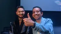 Habib Husein Ja'far dan Onadio Leonardo saat Gala Premiere film Hello Ghost di CGV Grand Indonesia, Jakarta Pusat, pada Jumat (5/5/2023). (Liputan6/Alifia Nur Fauziah)