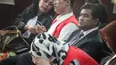 Penasihat hukum terdakwa Ahmad Imam Al Hafitd dan Assyifa Ramadhani mengajukan eksepsi kepada hakim Absoroh, PN Jakpus, Selasa (26/8/2014) (Liputan6.com/Faizal Fanani)