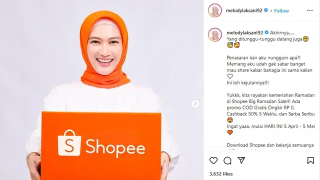 Bikin Netizen Kepo Maksimal, Melody eks JKT48 Ungkap Kejutan Spesial di Bulan Ramadan