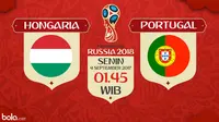 Kualifikasi Piala Dunia 2018 Hongaria Vs Portugal (Bola.com/Adreanus Titus)