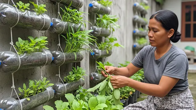 Ide Kebun Vertikal Low Budget untuk Ibu Rumah Tangga