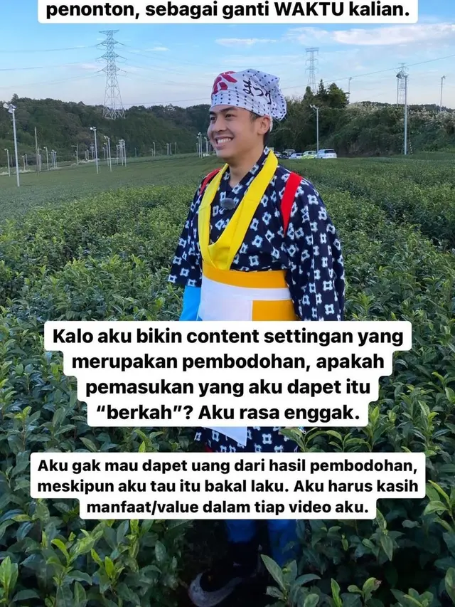 Unggahan Jerome Polin Sijabat.