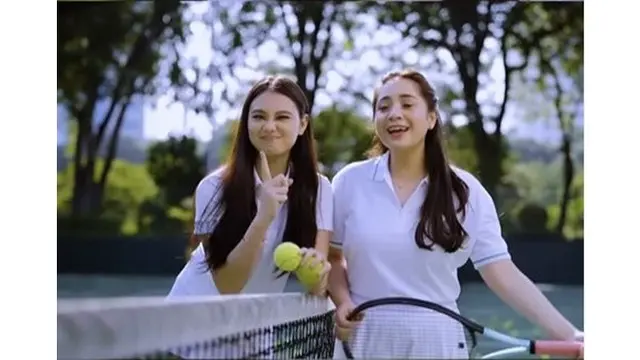 6 Potret Kompak Nagita Slavina dan Gege Elisa, Jadi Pasangan di Lagi-Lagi Tenis