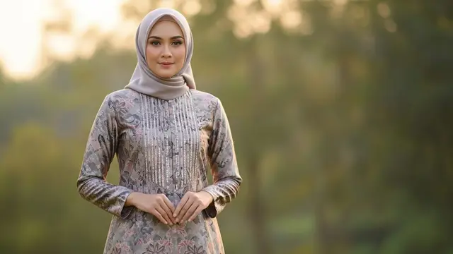 Gamis Batik Payet Mewah Tapi Tetap Ringan