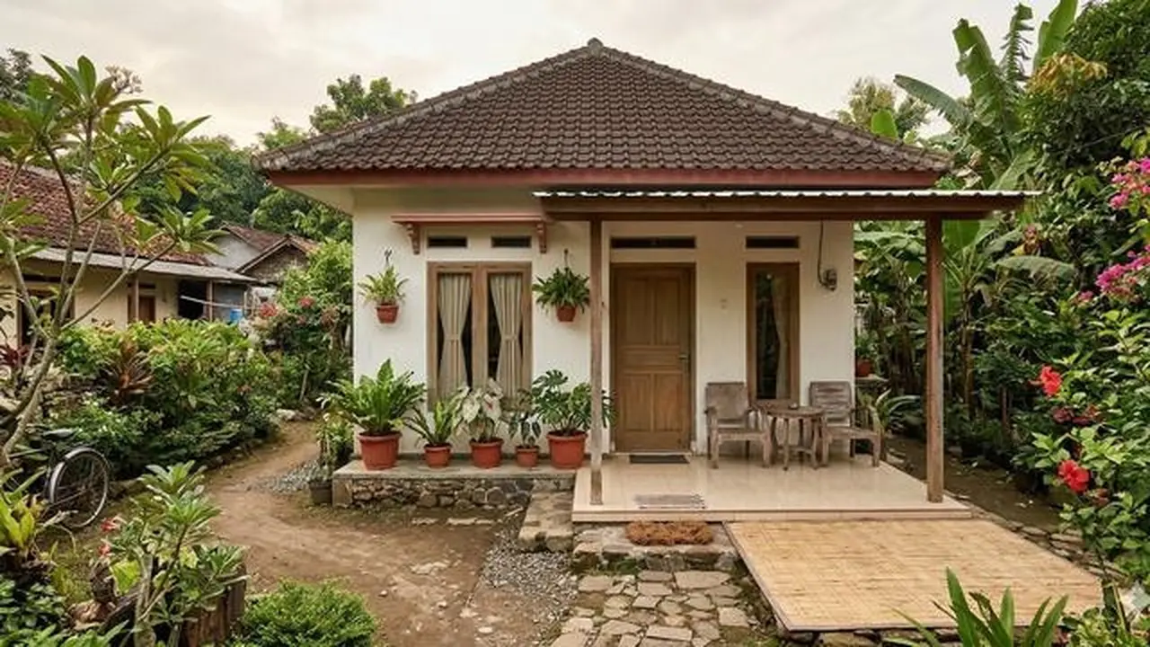 Model Rumah 5x8 Sederhana Biaya Murah Cocok untuk Desa/Gemini AI