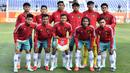 <p>Para pemain starter Timnas Indonesia U-20 berfoto sebelum dimulainya laga matchday kedua Grup A Piala Asia U-20 2023 menghadapi Suriah U-20 di Lokomotiv Stadium, Tashkent, Uzbekistan, Sabtu (4/3/2023). (AFC/Pranit Katwal)</p>