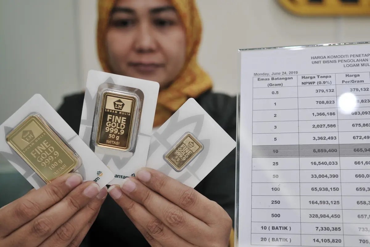 Merangkak Naik, Harga Emas Antam Dijual Rp 702.500