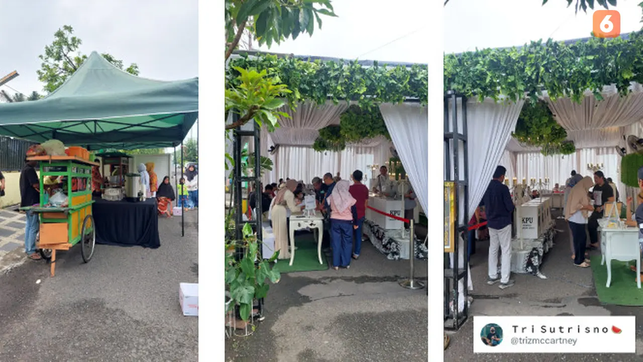 TPS Unik di Surabaya Disulap bak Venue Kawinan (Sumber Foto Tercantum)