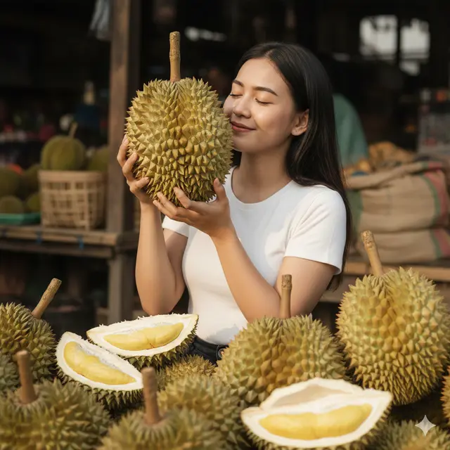 Cara Memilih Durian (Foto: Gemini AI)