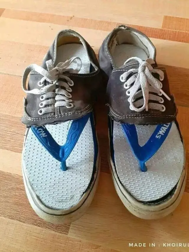 6 Modifikasi Sepatu Ini Kelewat Unik, Enggak Habis Pikir