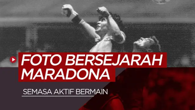 MOTION GRAFIS: 5 Foto Bersejarah Diego Maradona Semasa Aktif Bermain