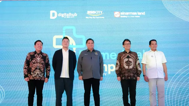 Menteri Koordinator Bidang Perekonomian Airlangg Hartarto dalam acara Launching Biomedical Campus di Gedung Biomedical Hub, Tangerang, Sabtu (2/12/2023). (Dok Kemenko Perekonomian)