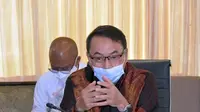 Direktur Jenderal Perdagangan Luar Negeri Bapak Didi Sumedi menerima kunjungan Duta Besar Afganistan untuk Indonesia di Ruang Rapat Ditjen Daglu (30 September 2020). (Dok Kemendag)