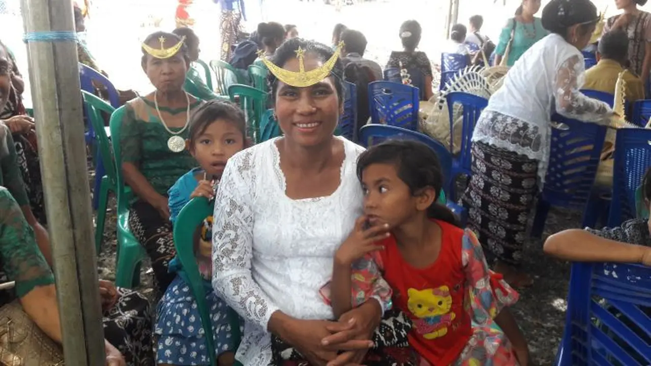 Batseba (45) warga Desa Oebela, NTT.