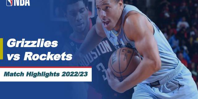 VIDEO: Highlights NBA, Memphis Grizzlies Kalahkan Houston Rockets 113-99