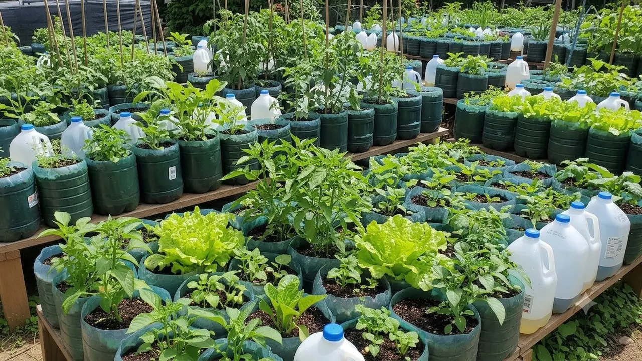 Cara Memanfaatkan Galon Bekas agar Jadi Kebun Sayur Produktif/AI Generated