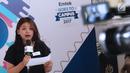 Salah satu peserta audisi lomba news presenter beradu kemampuan membaca berita saat gelaran Emtek Goes To Campus 2017 di Telkom University, Bandung, Rabu (29/11). (Liputan6.com/Helmi Fithriansyah)