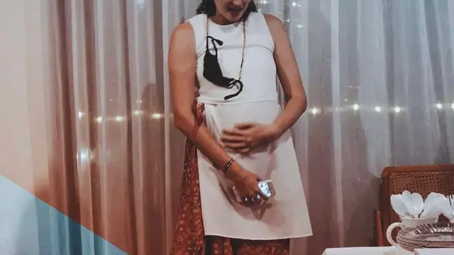 14 OOTD Bumil Nadine Chandrawinata dalam Balutan Dress, Makin Cantik dan Glowing
