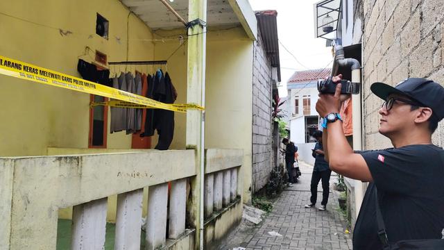 Lokasi penemuan mayat membusuk di sebuah kontrakan di Jalan Bonjol, Pondok Karya, Pondok Aren, Kota Tangerang Selatan.