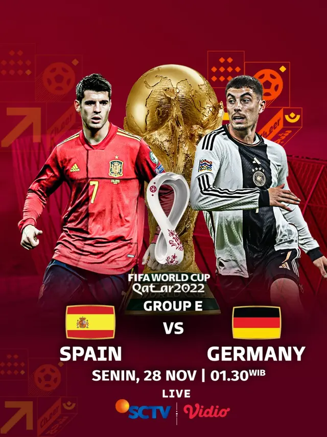 Jadwal Piala Dunia Minggu 27-28  November: Tonton Jepang vs Kosta Rika Live di SCTV, Vidio dan Mentari TV