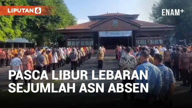 Pasca Libur Lebaran, Hari Pertama Kerja Sejumlah ASN Tidak Masuk