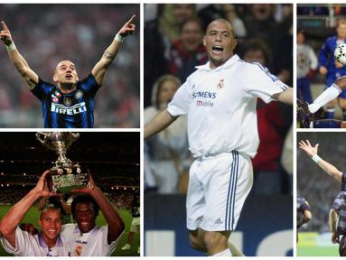 Inilah pemain-pemain yang pernah bermain untuk Real Madrid dan Inter Milan. (AFP)