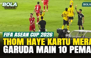 Detik-Detik Thom Haye Mendapat Kartu Merah, Indonesia Harus Main 10 Pemain Lawan Malaysia