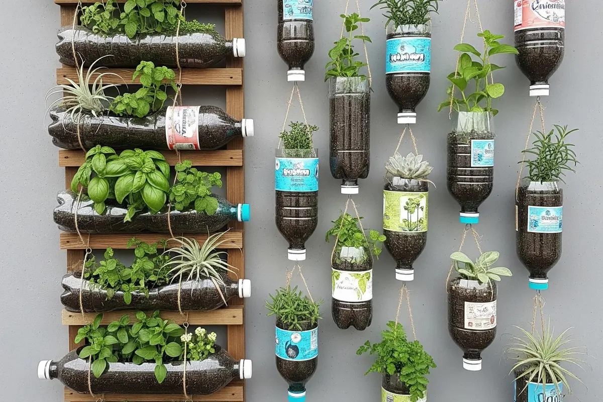 Cara Menata Kebun Botol Bekas