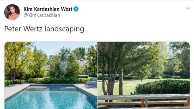 Kolam Renang di Rumah Kim Kardashian-Kanye West