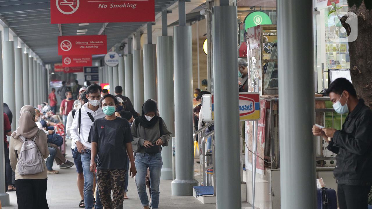 Stasiun Senen saat Cuti Bersama Natal 2020