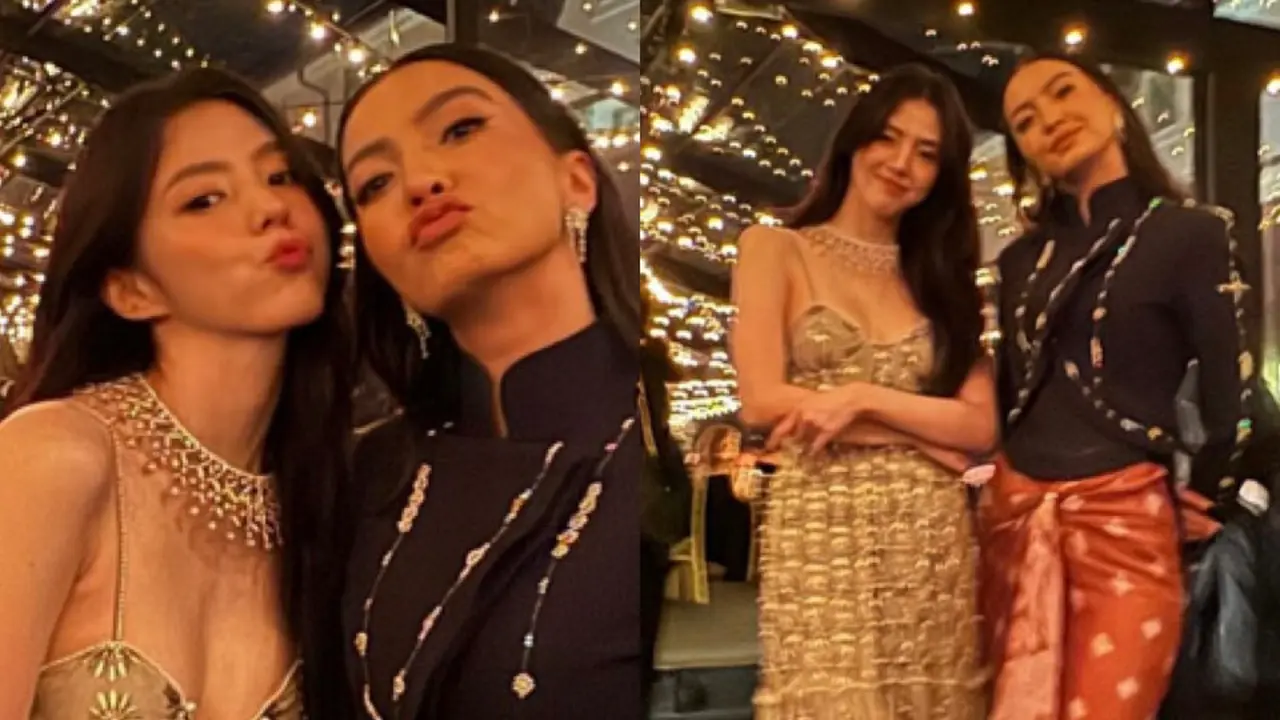 Raline Shah dan Han So Hee di Festival Film Cannes.[@ralineshah]