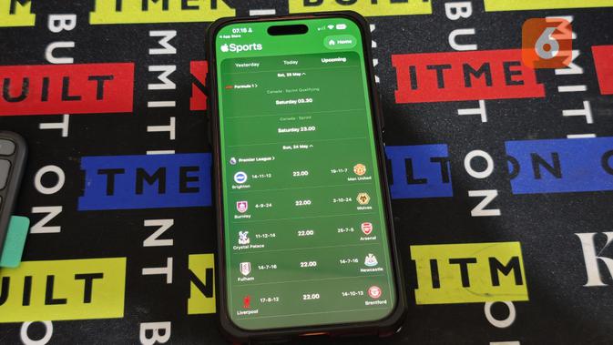 Apple Sports di iPhone. (Liputan6.com/ Yuslianson)