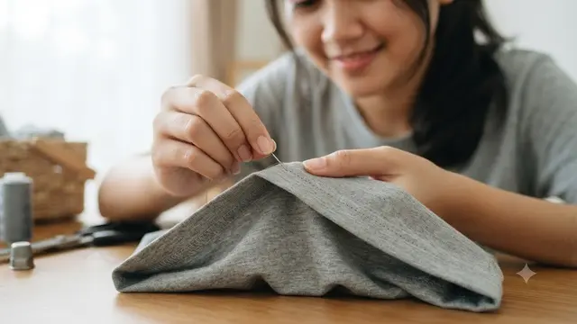 Gunakan Jahitan Tangan Tak Terlihat (AI Generated)