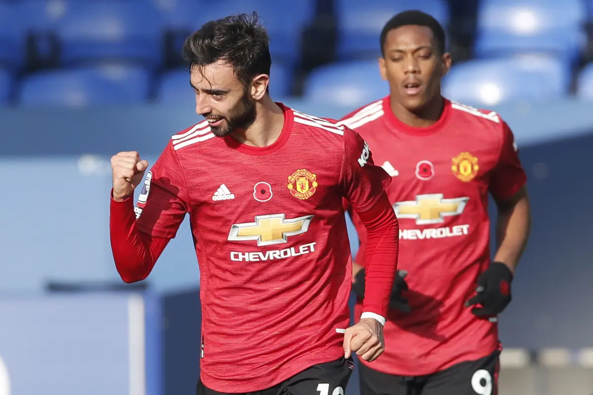 FOTO: Bruno Fernandes: Rekor 10 Laga Tandang, 10 Gol, 5 Assist