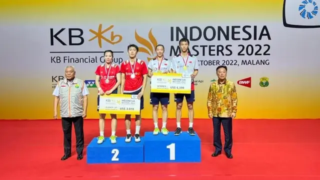 KB Financial Group Indonesia Masters 2022 Super 100 sukses menggelar turnamen bulutangkis internasional yang berlangsung di Platinum Arena, Malang, Indonesia pada tanggal 18-23 Oktober 2022.