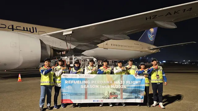 Pertamina Patra Niaga menjamin ketersedian dan kelancaran stok Avtur di Aviation Fuel Terminal (AFT) untuk mendukung ibadah haji. (Foto: Pertamina)