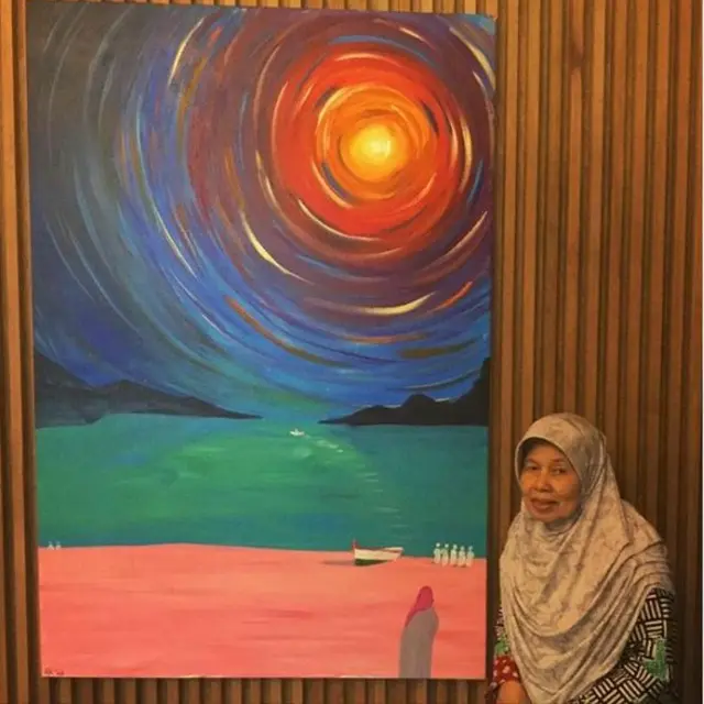 Lukisan Gubernur Jawa Barat Ridwan Kamil