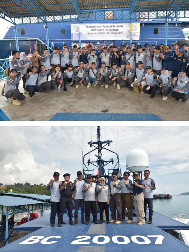 Badan Karantina Ikan, Pengendalian Mutu dan Keamanan Hasil Perikanan (BKIPM) menggelar operasi bersama rutin di beberapa wilayah perbatasan Indonesia. Dok KKP