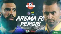 Shopee Liga 1 Arema FC Vs Persib Bandung Sylvano Comvalius Vs Artur Gevorkyan (Bola.com/Adreanus TItus/Faris Kholid)