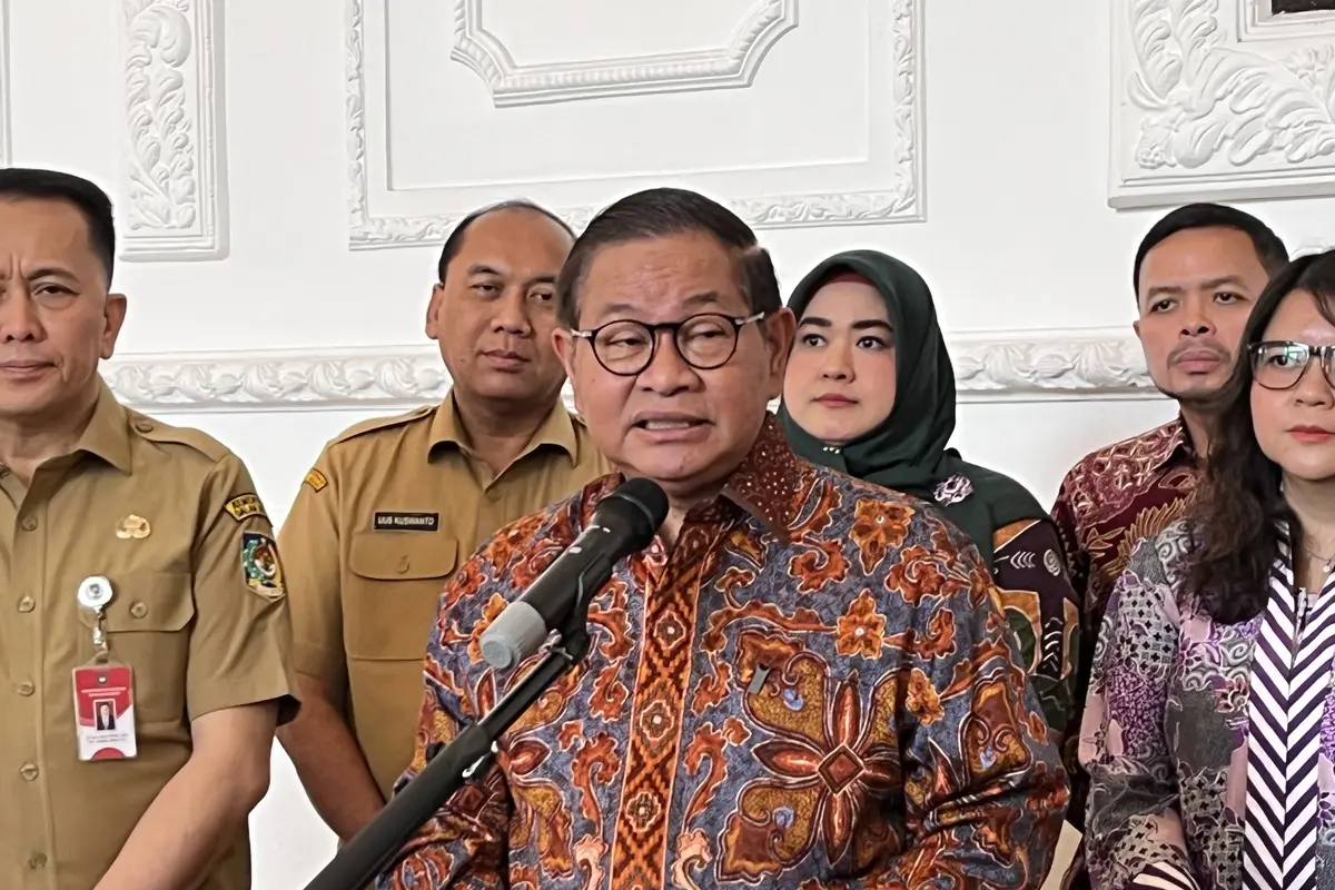 Gubernur DKI Jakarta Pramono Anung di Tribrata Hotel & Convention Center, Jakarta Selatan, Selasa (21/7/2026) (Liputan6.com/Winda Nelfira)