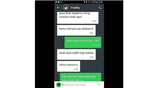 6 Chat Ojek Online saat Bertemu Mantan Ini Bikin Ngelus Dada