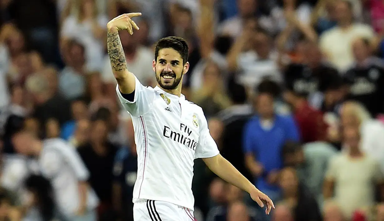 Sedangkan untuk akurasi tendangan pemain Real Madrid, Isco, hanya 44 persen. (AFP/Gerard Julien)